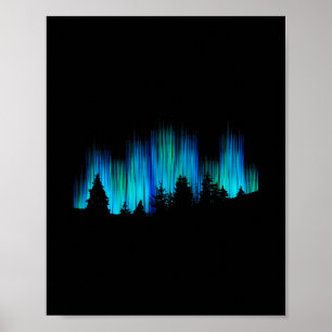 Polar Lights Aurora Borealis Iceland Vacation Poster
