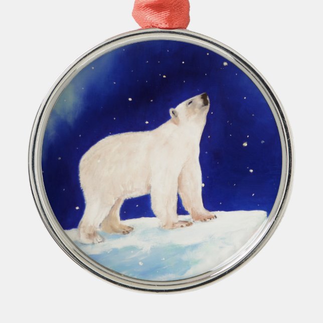 Polar Lights Metal Tree Decoration (Front)