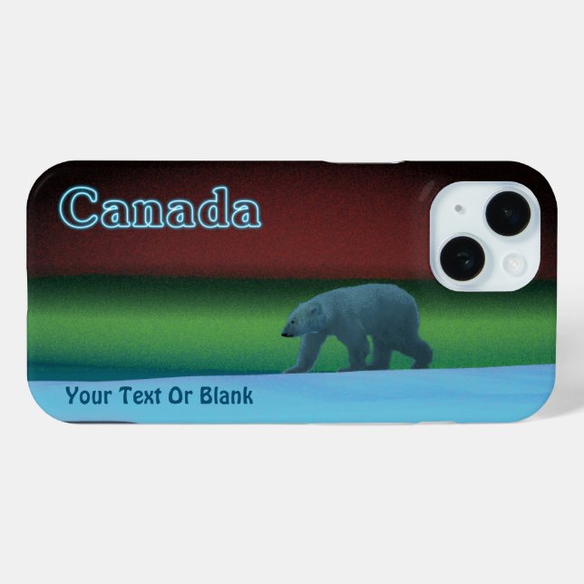 Polar Lights Polar Bear Case-Mate iPhone Case (Back (Horizontal))