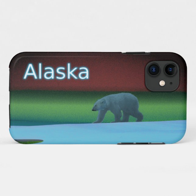 Polar Lights Polar Bear Case-Mate iPhone Case (Back (Horizontal))