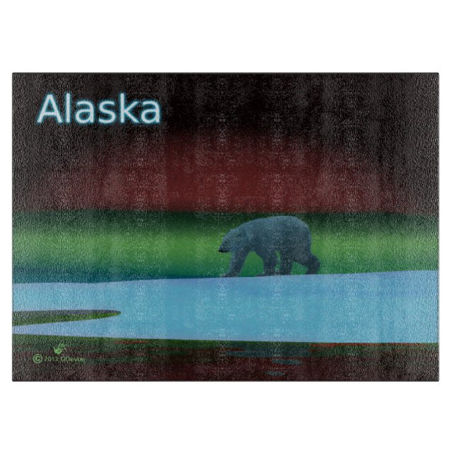 Polar Lights Polar Bear Cutting Board (Front)