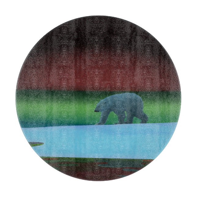 Polar Lights Polar Bear Cutting Board (Front)