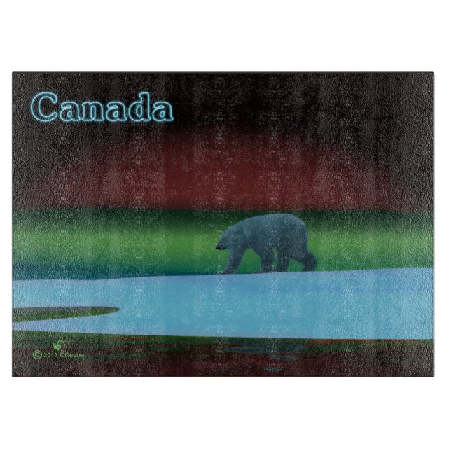 Polar Lights Polar Bear Cutting Board (Front)