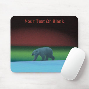 Polar Lights Polar Bear  Mouse Mat