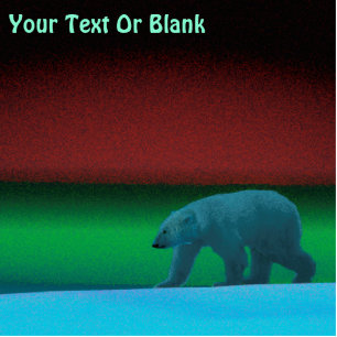 Polar Lights Polar Bear Photo Sculpture Magnet