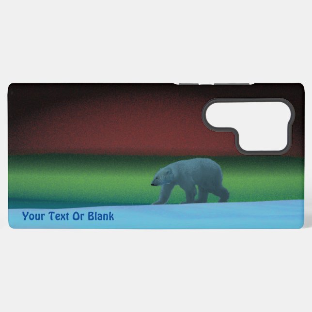 Polar Lights Polar Bear Samsung Galaxy S22 Ultra Case (Back Horizontal)