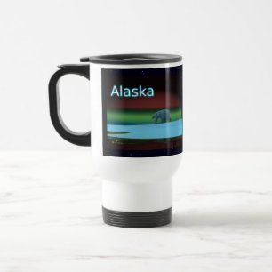 Polar Lights Polar Bear Travel Mug