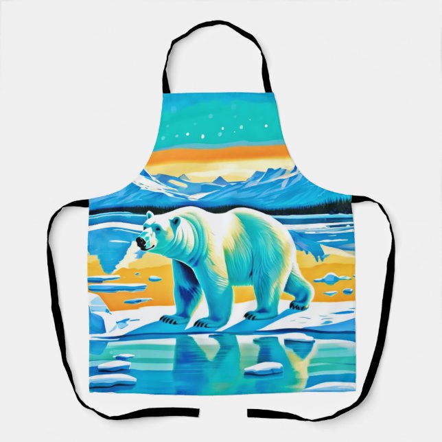 Polar Majesty: Arctic Landscape Apron (Front)