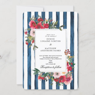 Polar Night Blue Wedding Invitation