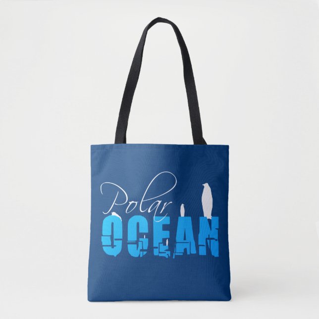 Polar Ocean Customisable Tote Bag (Front)