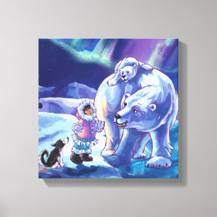 Polar Pals Canvas Print