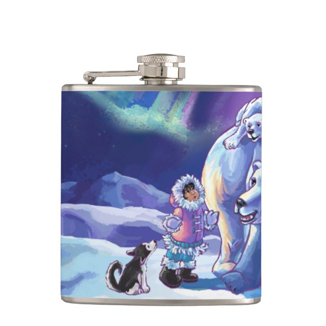 Polar Pals Hip Flask (Front)