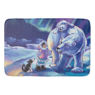 Polar Pals Painting Bath Mat