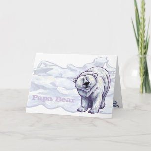 Polar Papa Bear Greeting Card