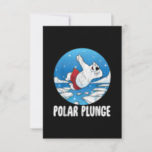Polar Plunge Ice Jump Polar Bear Winter Swim Invitation
