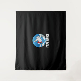 Polar Plunge Ice Jump Polar Bear Winter Swim Tapestry
