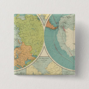 Polar Regions 15 Cm Square Badge