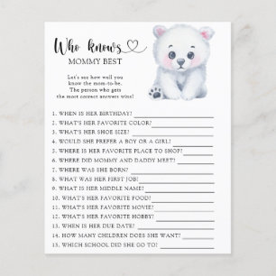 Polar Teddy Bear - Who knows mummy best