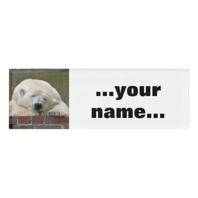 PolarBear 001 Name Tag (Front)