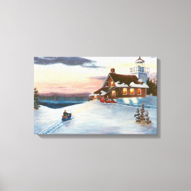 Polaris Sunset Wrapped Canvas Print (Front)