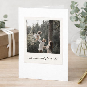 Polaroid Photo Greeting Card   Custom Vintage Art