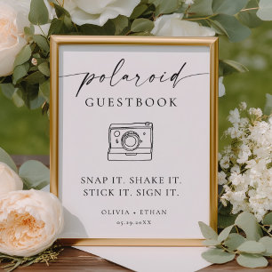 Polaroid Photo Wedding Guestbook Sign