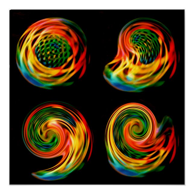 Polaroid SX-70 Photo Light Painting #1 Poster (Front)