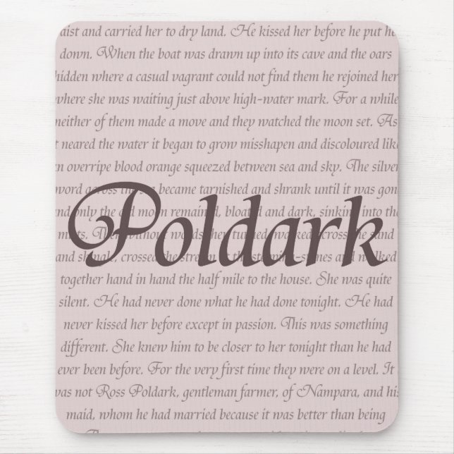 Poldark Quote Mouse Mat (Front)