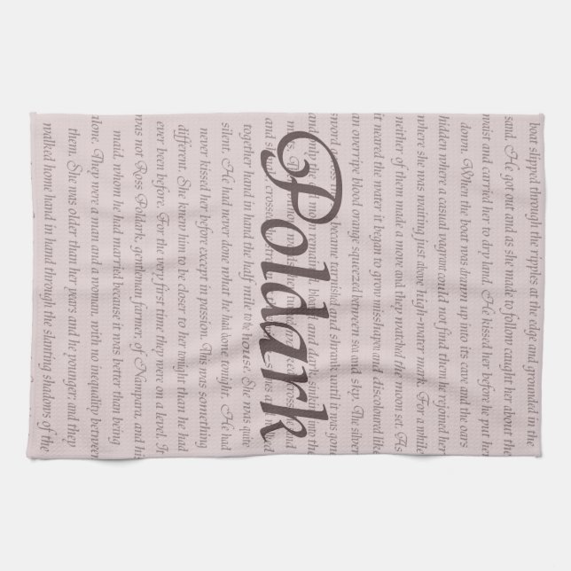 Poldark Quote Tea Towel (Horizontal)