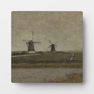 Polder with Mills near Overschie  Plaque