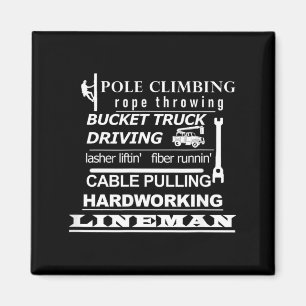 Pole Climbing Fibre Running Cable Pulling Lineman Magnet