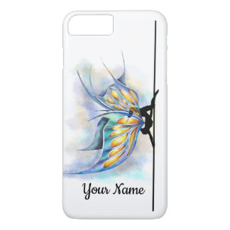Pole Dance Butterfly with Wings Custom Name iPhone 8 Plus/7 Plus Case
