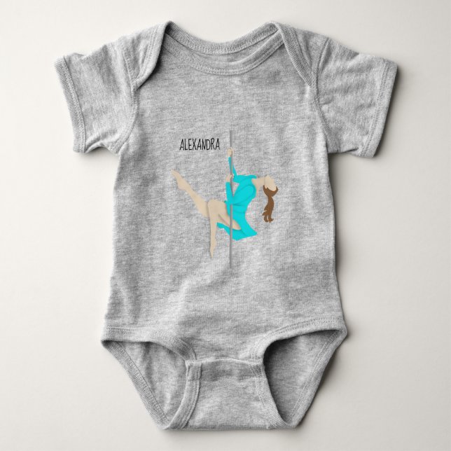 Pole Fitness Baby Bodysuit (Front)