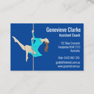 Pole Fitness Business Card