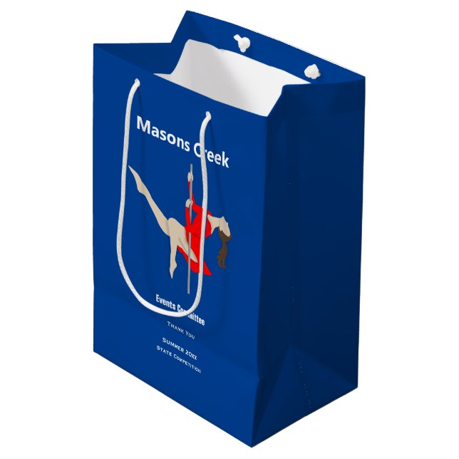 Pole Fitness Medium Gift Bag (Front Angled)