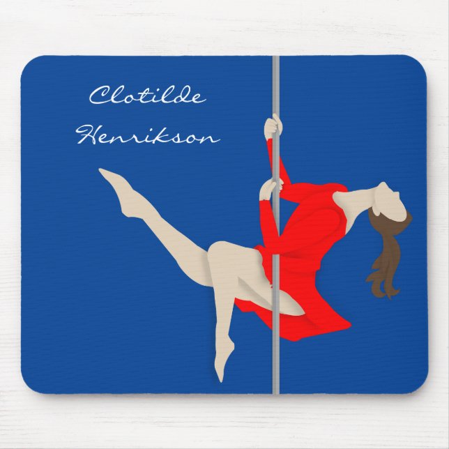 Pole Fitness Mouse Mat (Front)