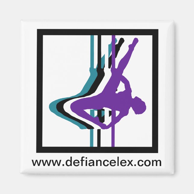 Pole Fitness Silhouette Magnet (Front)