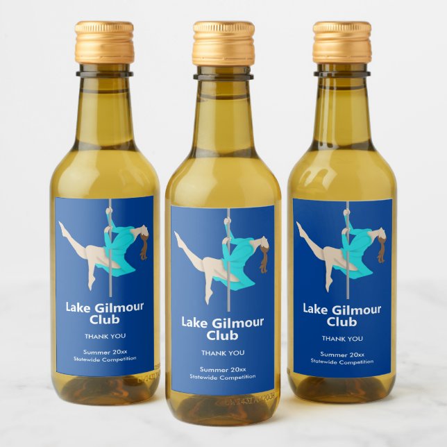 Pole Fitness Wine Label (Bottles)