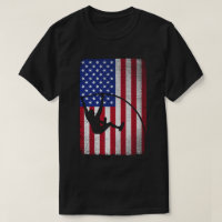 Pole Vault American Flag 4th of July Jump Sports