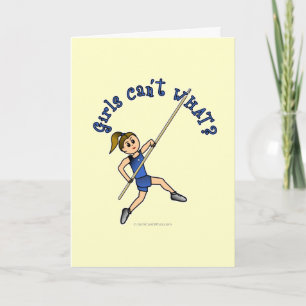Pole Vault - Blue (Light) Card
