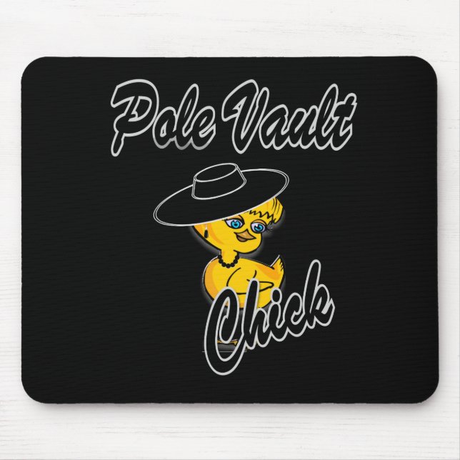 Pole Vault Chick #4 Mouse Mat (Front)