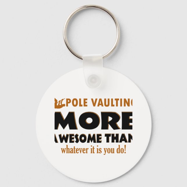Pole vault designs key ring (Front)