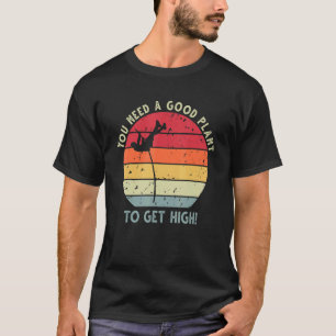 Pole Vault Distressed Vintage Look Pole Vaulting T-Shirt