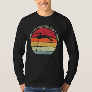 Pole Vault Distressed Vintage Look Pole Vaulting T-Shirt