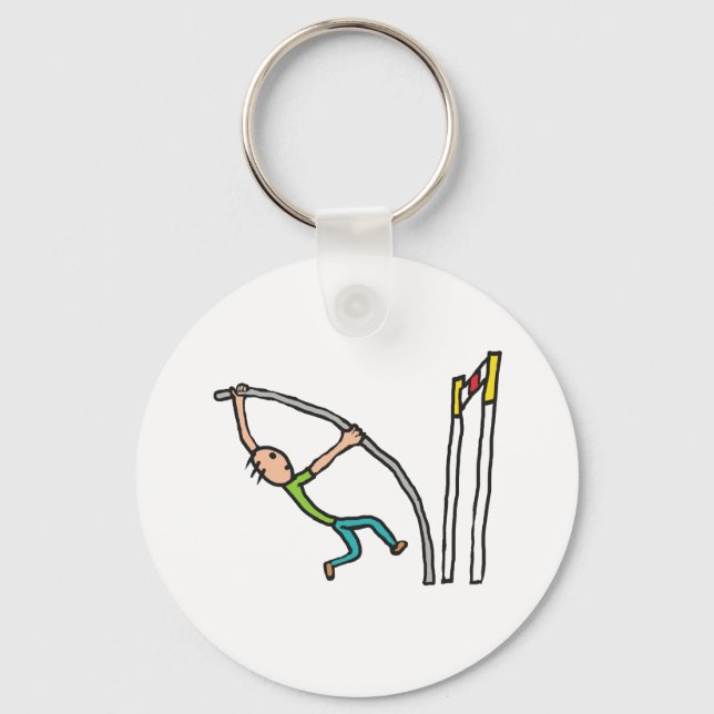 Pole Vault Key Ring (Front)