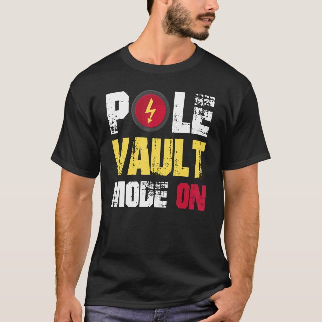 Pole Vault Mode on T-Shirt (Front)