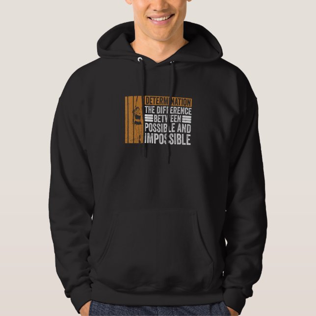 Pole Vault motivation saying For Pole Jumper Hoodie (Front)