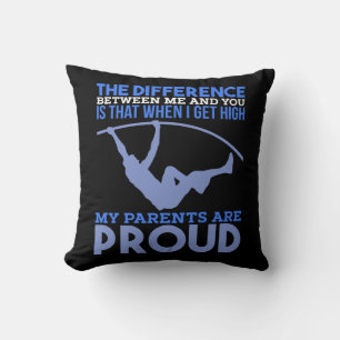 Pole Vault - My Parents Are Proud Cushion