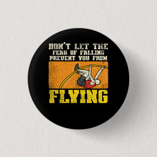 Pole Vault Pole Vaulting 3 Cm Round Badge