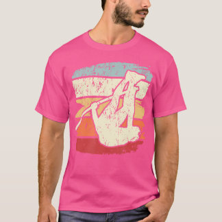Pole Vault Pole Vaulting 60S 70S Style Retro Pole  T-Shirt